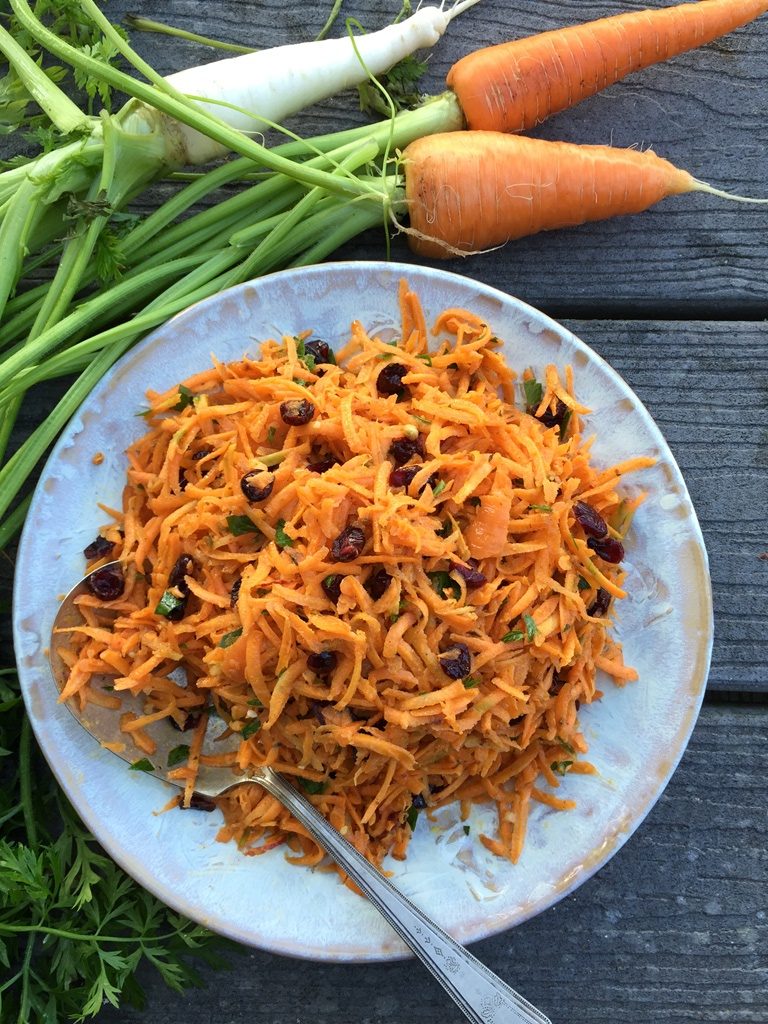 Moroccan carrot salad, adapted from Epicurious